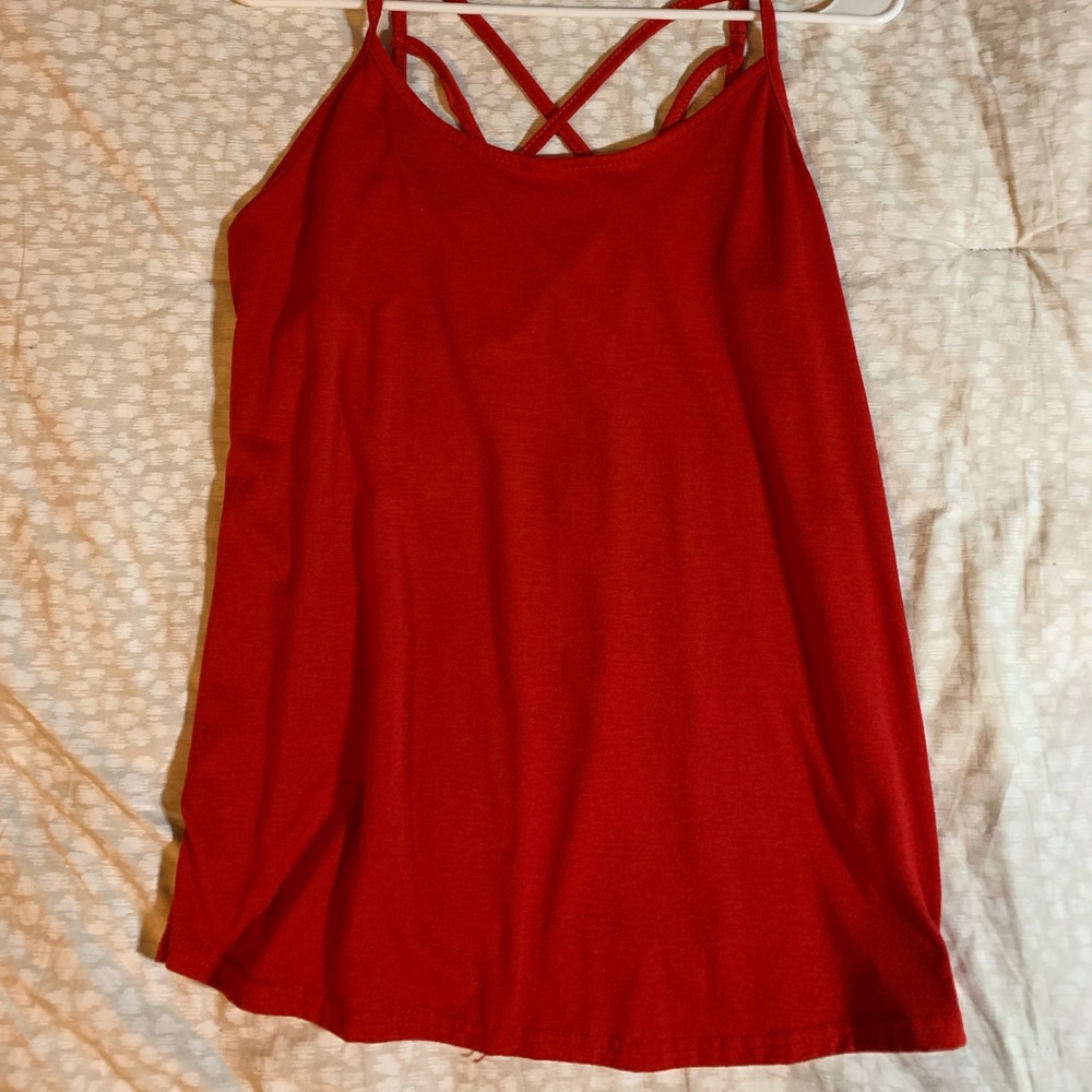 Red tank top